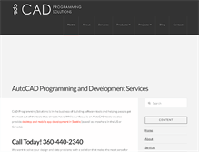 Tablet Screenshot of cadprogramming.net